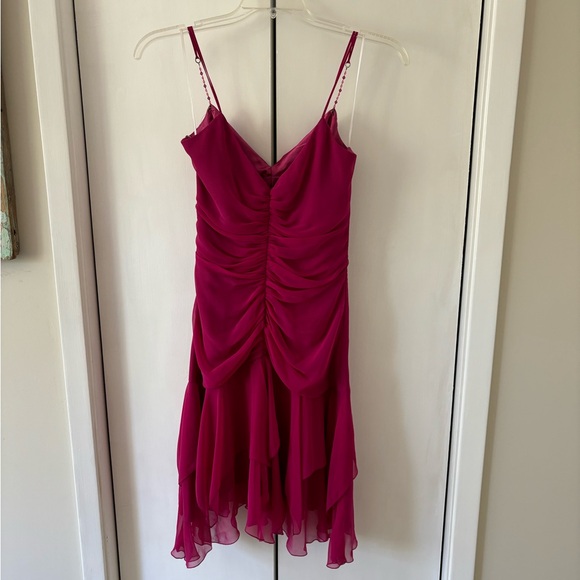 A.B.S. cocktail dark Pink dress size 8 - Picture 2 of 3